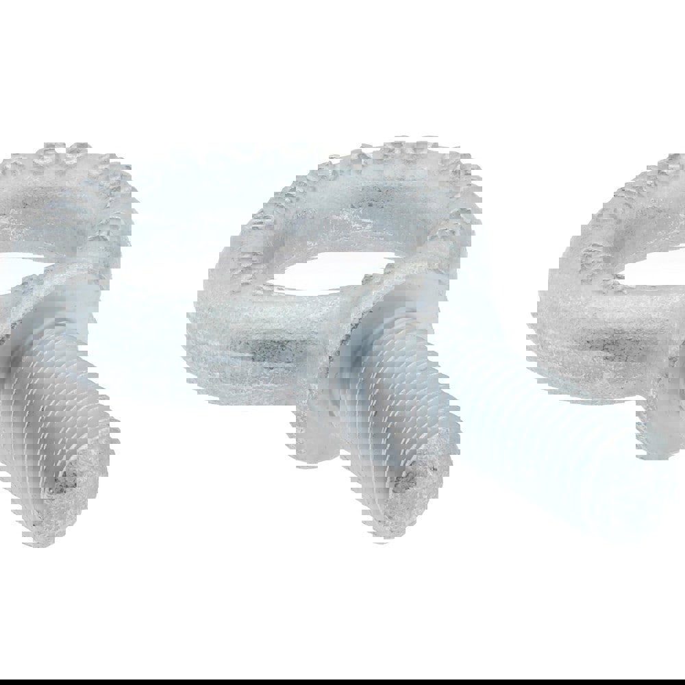 Fixed Lifting Eye Bolt: With Shoulder, 2,600 lb Capacity, 1/2-13 Thread, Grade C-1035 Forged Steel